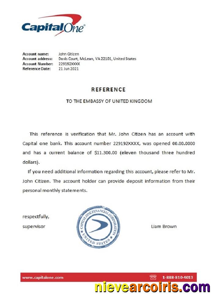 USA Capital One reference